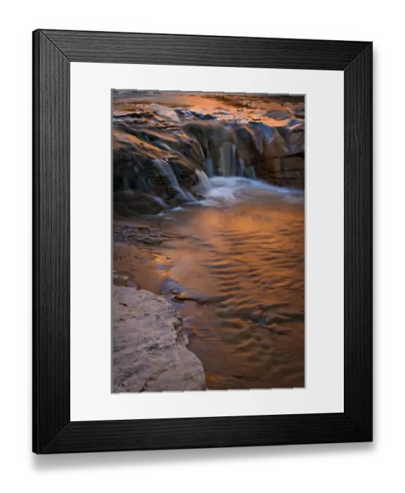 Framed Print : USA, Utah, Escalante Wilderness. Waterfall in Coyote Gulch Framed Print : USA, Utah, Escalante Wilderness. Waterfall in Coyote Gulch
