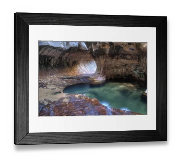Framed Print : The Subway along the Left Fork of the Virgin River in Zion National Park in Utah Framed Print : The Subway along the Left Fork of the Virgin River in Zion National Park in Utah
