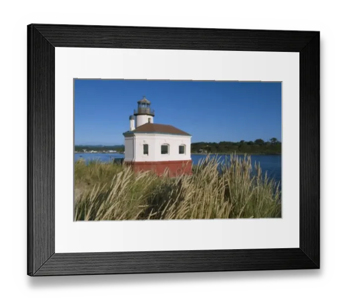 Framed Print : Coquille River lighthouse, Oregon, USA
