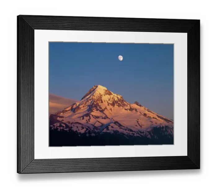 Framed Print : USA, Oregon, Mt Hood. Sunset creates alpenglow on Mt Hood in the Oregon Cascades Framed Print : USA, Oregon, Mt Hood. Sunset creates alpenglow on Mt Hood in the Oregon Cascades