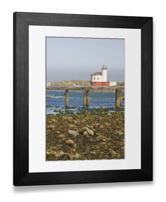 Framed Print : OR, Oregon Coast, Bandon, Coquille River lighthouse, built in 1896, last lighthouse Framed Print : OR, Oregon Coast, Bandon, Coquille River lighthouse, built in 1896, last lighthouse