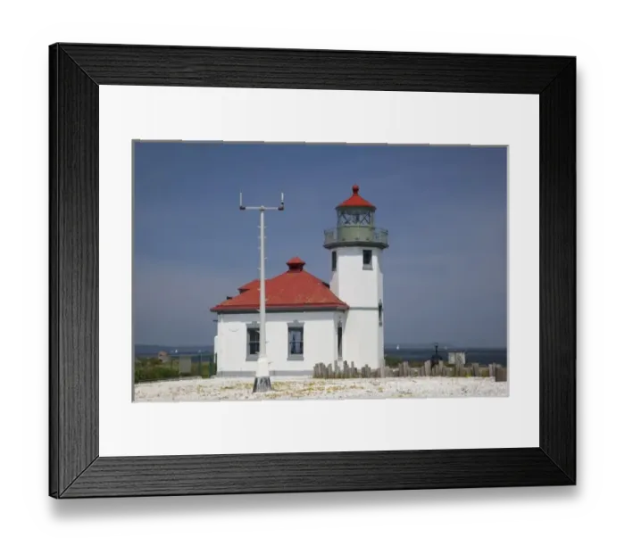 Framed Print : USA, Washington, Seattle, Alki Point Lighthouse, established 1887 Framed Print : USA, Washington, Seattle, Alki Point Lighthouse, established 1887