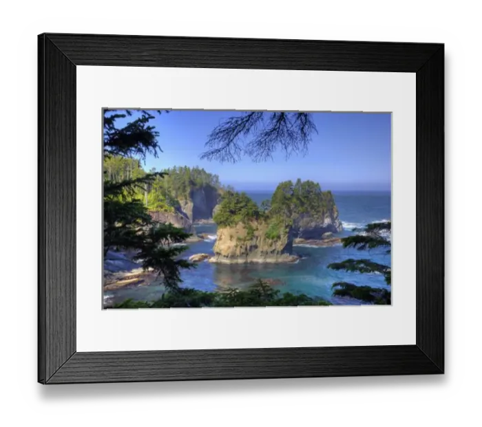 Framed Print : Seastacks, Makah Nation Tribal Lands, Cape Flattery, Washington, USA Framed Print : Seastacks, Makah Nation Tribal Lands, Cape Flattery, Washington, USA