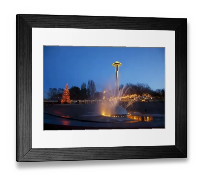 Framed Print : USA, Washington, Seattle, Seattle Center, International Fountain Framed Print : USA, Washington, Seattle, Seattle Center, International Fountain