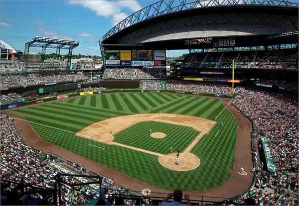 WA, Seattle, Safeco Field, Mariners baseball game
