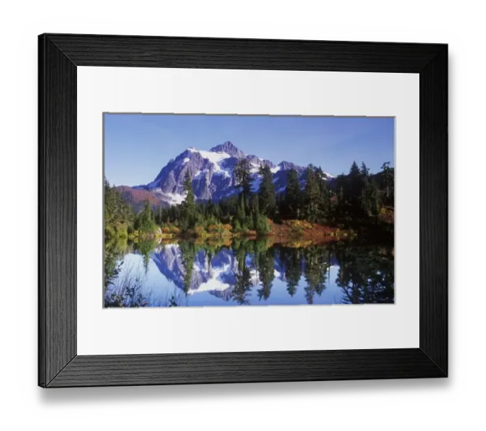 Framed Print : N. A. USA, Washington, Mt. Baker & Snoqualmie NF, Mt. Shuksan Reflected in Picture Lake Framed Print : N. A. USA, Washington, Mt. Baker & Snoqualmie NF, Mt. Shuksan Reflected in Picture Lake