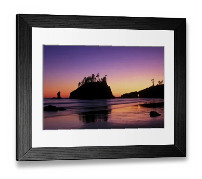 Framed Print : Second Beach at Twilight, Olympic NP, WA, USA Framed Print : Second Beach at Twilight, Olympic NP, WA, USA