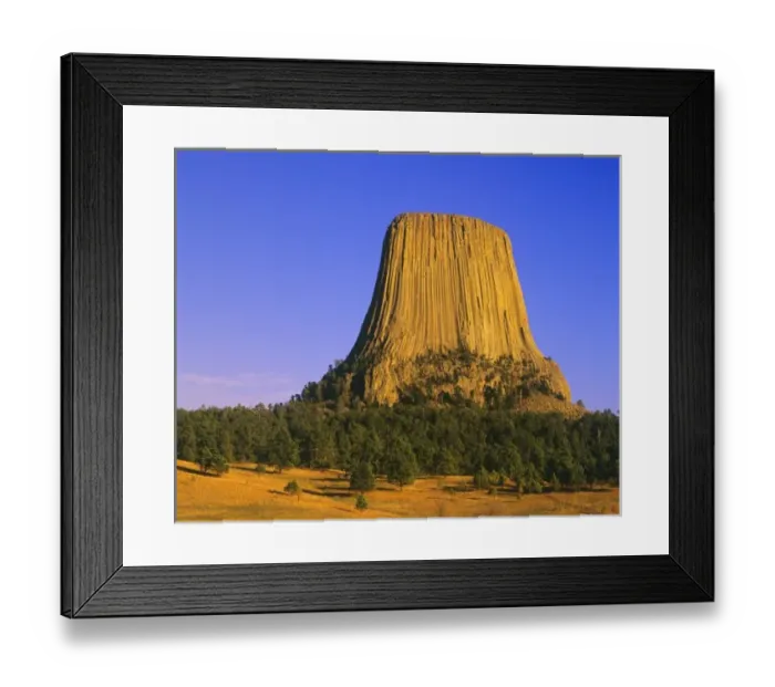 Framed Print : Devils Tower National Monument in Wyoming Framed Print : Devils Tower National Monument in Wyoming