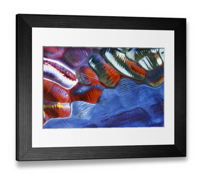 Framed Print : Abstract Pattern in Glass