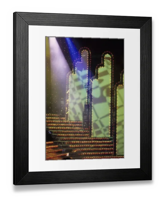 Framed Print : Stage lighting