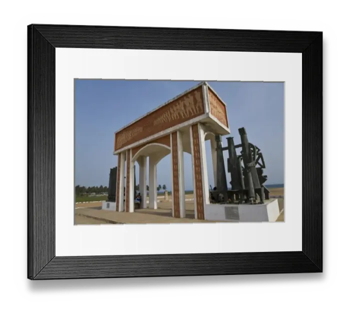 Framed Print : Africa, West Africa, Benin, Ouidah, Bight of Benin, Door of Return. Monument on