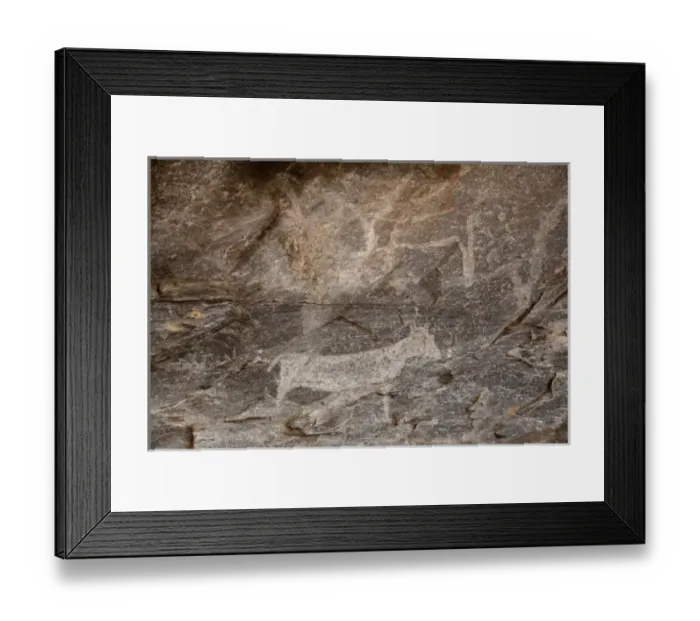 Framed Print : Africa, Botswana, Tsodilo Hills. Ancient Bushman rock art Framed Print : Africa, Botswana, Tsodilo Hills. Ancient Bushman rock art