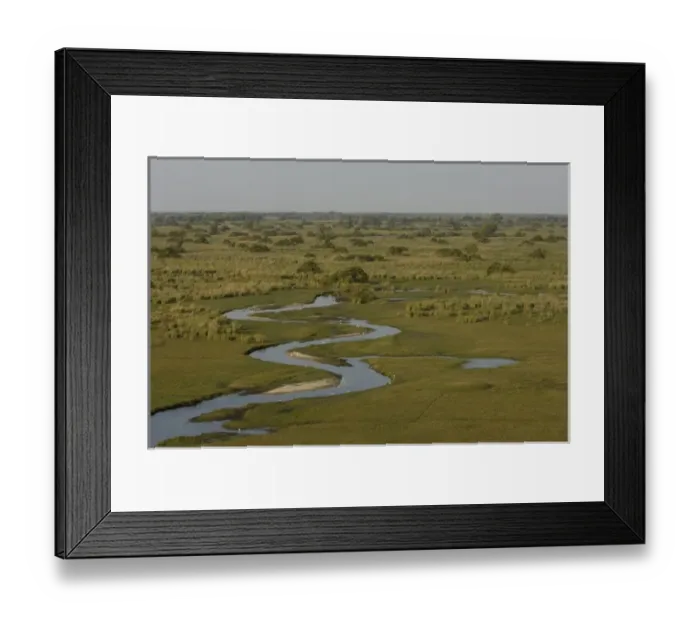 Framed Print : Seasonal flood moving through the floodplain. Okavango Delta, BOTSWANA. Southern Africa Framed Print : Seasonal flood moving through the floodplain. Okavango Delta, BOTSWANA. Southern Africa