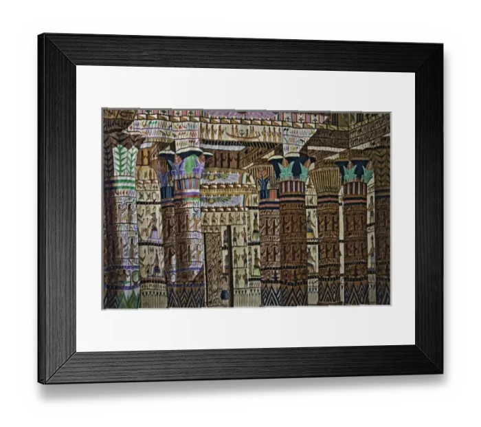 Framed Print : Decorative rug hanging on wall in shop in Saqqara for sale Framed Print : Decorative rug hanging on wall in shop in Saqqara for sale