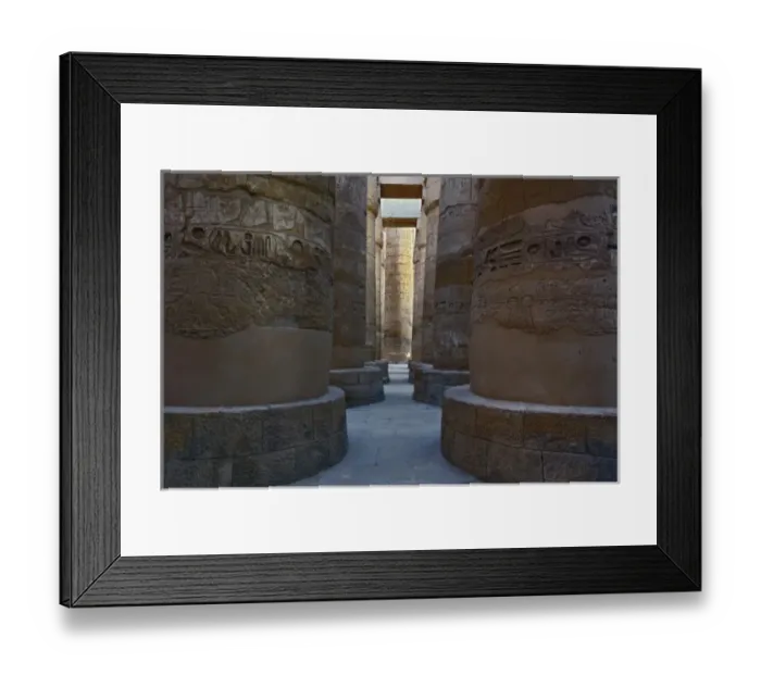 Framed Print : Massive columns of the Great Hypostyle Hall, in the temple of Amun, The Temple of
