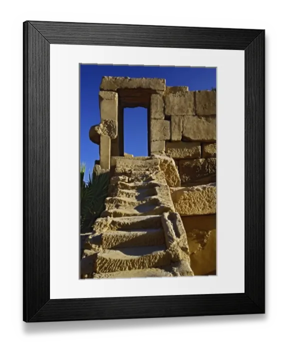 Framed Print : Stairway and door frame, Temple of Karnak, located at modern day Luxor or ancient Thebes Framed Print : Stairway and door frame, Temple of Karnak, located at modern day Luxor or ancient Thebes
