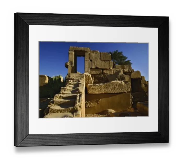 Framed Print : Stairway and door frame, Temple of Karnak, located at modern day Luxor or ancient Thebes Framed Print : Stairway and door frame, Temple of Karnak, located at modern day Luxor or ancient Thebes