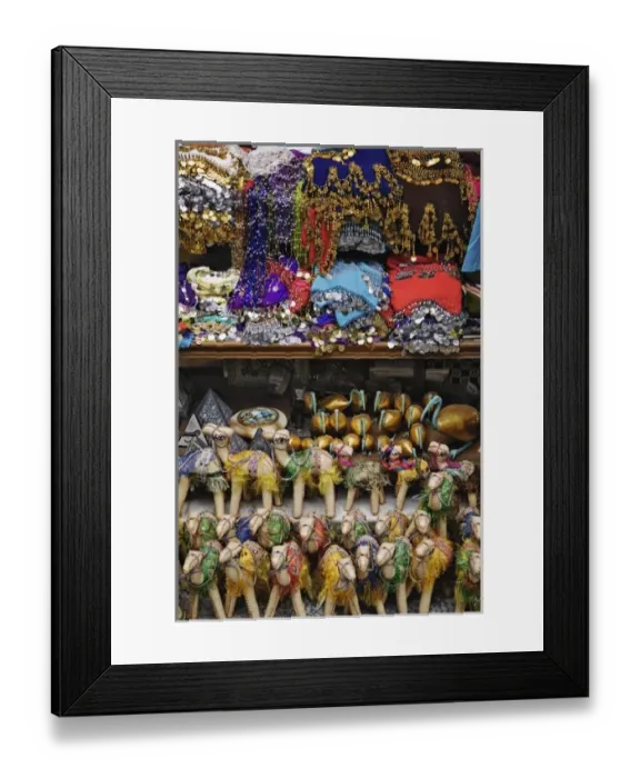 Framed Print : Items for sale at Khan el Khalili Bazaar, Cairo, Egypt Framed Print : Items for sale at Khan el Khalili Bazaar, Cairo, Egypt