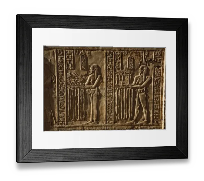 Framed Print : Hieroglyphs, The Temple of Kom-Ombo, near Aswan, Egypt Framed Print : Hieroglyphs, The Temple of Kom-Ombo, near Aswan, Egypt