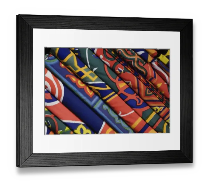 Framed Print : Colorful cloth for sale at bazaar in Luxor, Egypt Framed Print : Colorful cloth for sale at bazaar in Luxor, Egypt