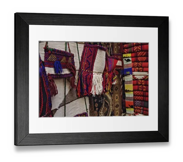 Framed Print : Colorful cloth items for sale at bazaar, Luxor, Egypt Framed Print : Colorful cloth items for sale at bazaar, Luxor, Egypt