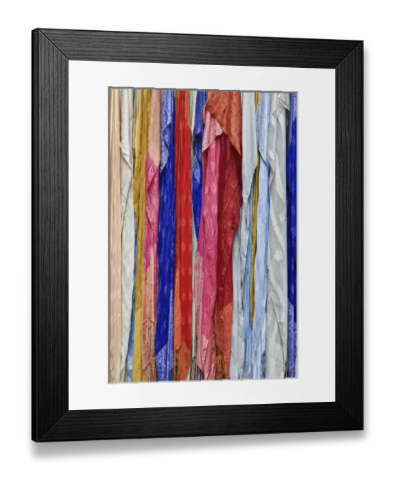 Framed Print : Colorful silk scarves, bazaar, Luxor, Egypt Framed Print : Colorful silk scarves, bazaar, Luxor, Egypt