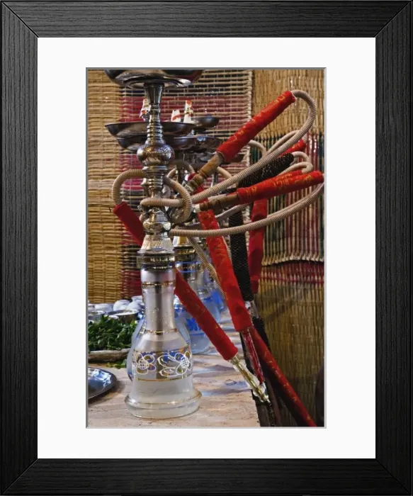 Framed Print : Hookah Pipe in restaurant, Cairo, Egypt Framed Print : Hookah Pipe in restaurant, Cairo, Egypt