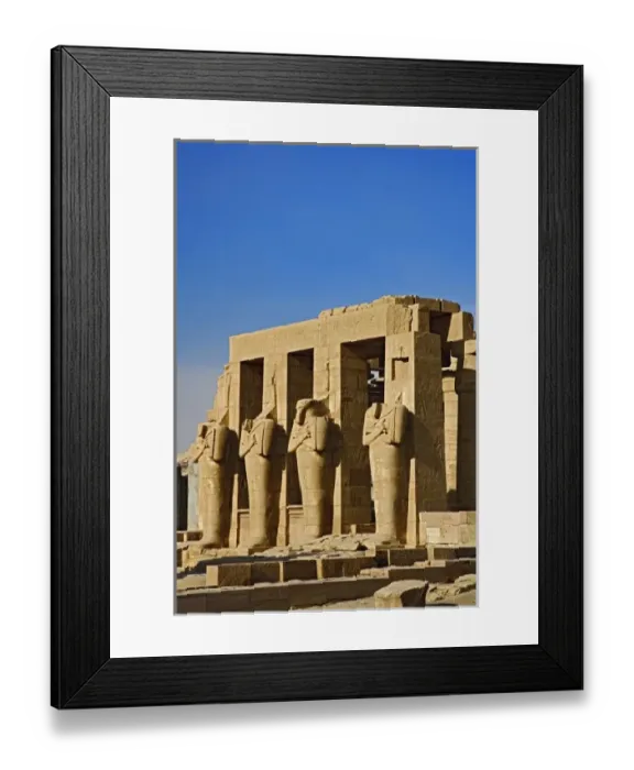 Framed Print : Osirid Statues, Mortuary temple built by Ramesses II, The Ramessuem on the West Bank at Luxor Framed Print : Osirid Statues, Mortuary temple built by Ramesses II, The Ramessuem on the West Bank at Luxor