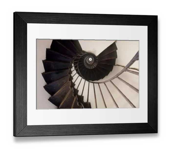 Framed Print : Staircase inside the 19th century British lighthouse on Daedalus Reef (Abu el-Kizan)