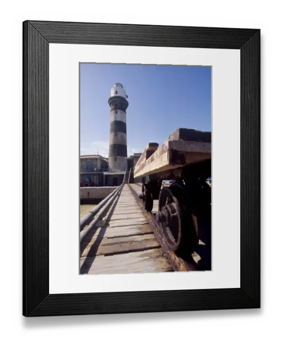 Framed Print : 19th century British lighthouse on Daedalus Reef (Abu el-Kizan), Red Sea, Egypt
