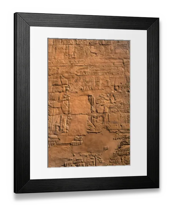 Framed Print : Close up of artwork at ancient ruins of kings at the Temple of Karnak in Luxor Egypt Framed Print : Close up of artwork at ancient ruins of kings at the Temple of Karnak in Luxor Egypt