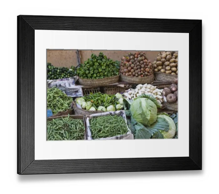 Framed Print : Egypt, Luxor. Produce stand in outdoor marketplace Framed Print : Egypt, Luxor. Produce stand in outdoor marketplace