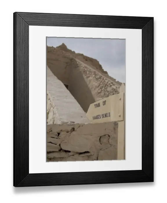 Framed Print : Egypt, Luxor, West Bank, Valley of the Kings. Tomb entry, Ramses IX Framed Print : Egypt, Luxor, West Bank, Valley of the Kings. Tomb entry, Ramses IX