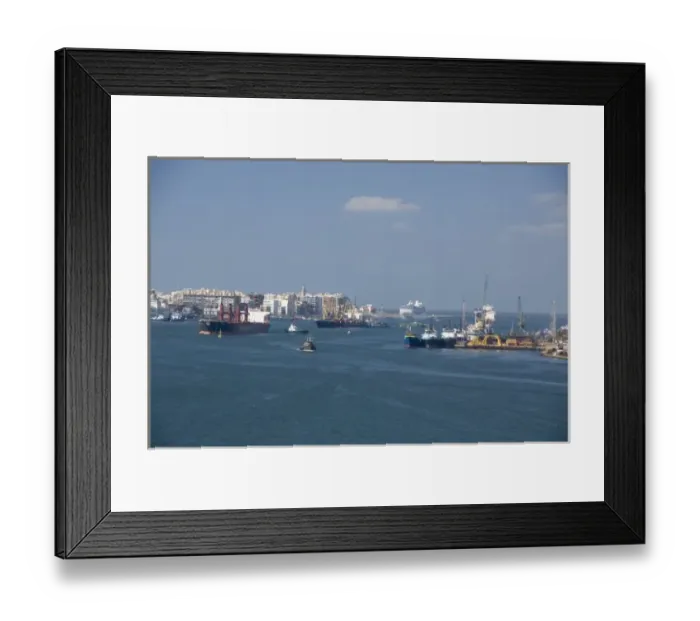 Framed Print : Egypt, Mediterranean Sea, Port Said. City views of Port Said Framed Print : Egypt, Mediterranean Sea, Port Said. City views of Port Said