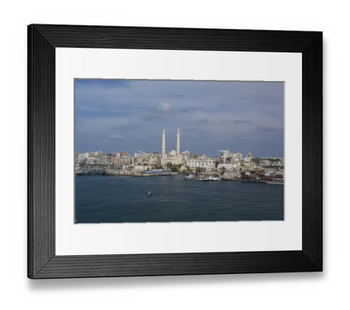 Framed Print : Egypt, Mediterranean Sea, Port Said Framed Print : Egypt, Mediterranean Sea, Port Said