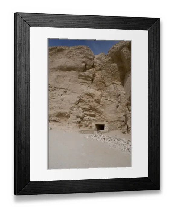 Framed Print : Egypt, Luxor, West Bank, Valley of the Kings. Tomb entry Framed Print : Egypt, Luxor, West Bank, Valley of the Kings. Tomb entry