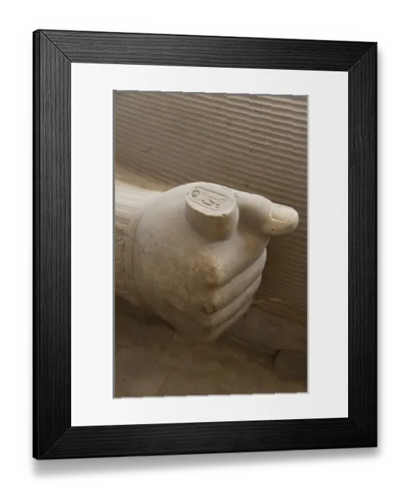 Framed Print : Egypt, Memphis (aka Menufer). Giant statue called The Colossus of Ramses II