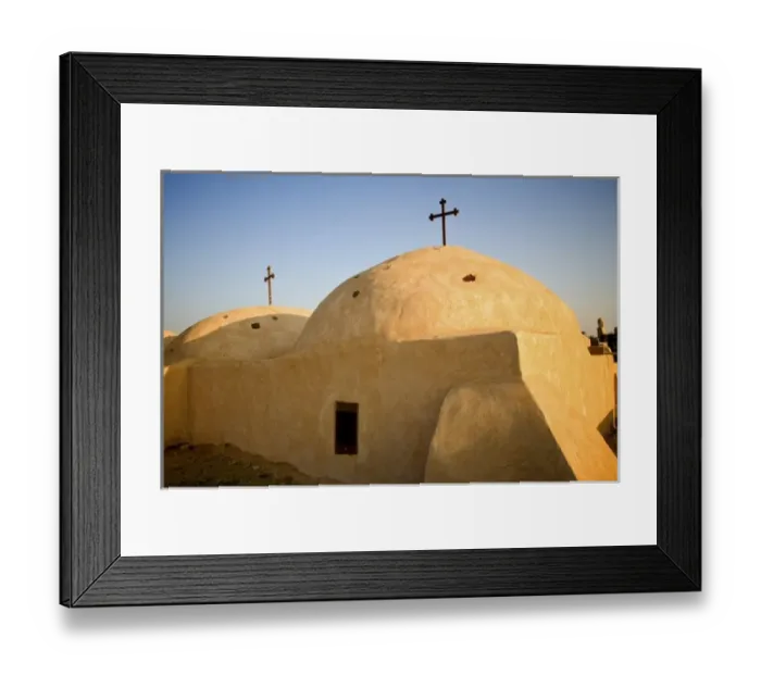 Framed Print : Egypt, Wadi Natroun. Domed cloister for monks of the Coptic Orthodox Syrian Monastery Framed Print : Egypt, Wadi Natroun. Domed cloister for monks of the Coptic Orthodox Syrian Monastery