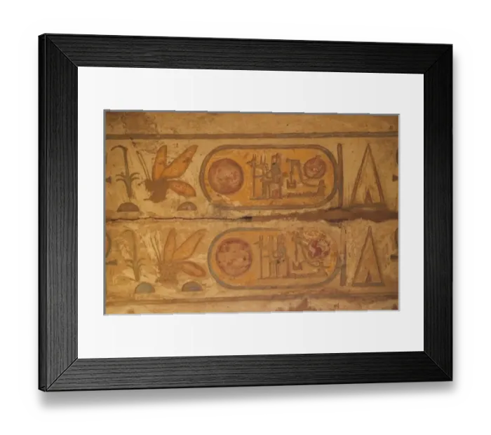 Framed Print : Visual Art Work on the facing of the architecture Temple of Karnak, Egypt Framed Print : Visual Art Work on the facing of the architecture Temple of Karnak, Egypt