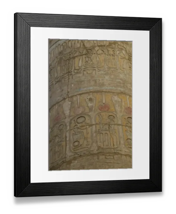 Framed Print : Columns with the visual art work Temple of Karnak, Egypt Framed Print : Columns with the visual art work Temple of Karnak, Egypt