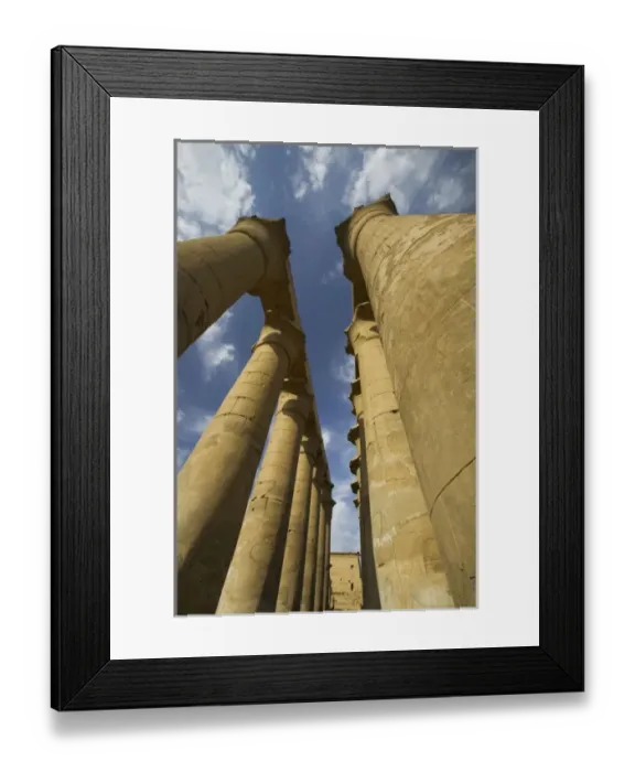 Framed Print : Column with Visual Art carved into them Luxor Temple, Luxor along the Nile River Egypt Framed Print : Column with Visual Art carved into them Luxor Temple, Luxor along the Nile River Egypt