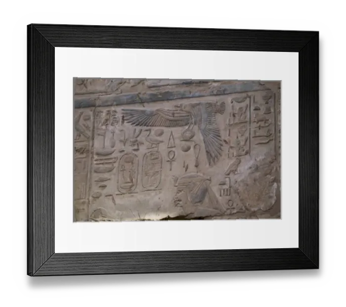 Framed Print : Visual Art worked into Stone Temple of Luxor, Luxor Egypt Framed Print : Visual Art worked into Stone Temple of Luxor, Luxor Egypt