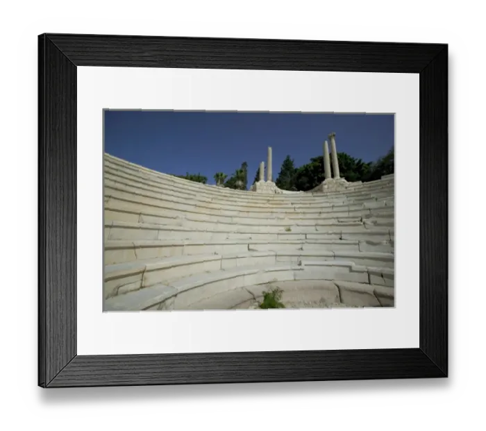 Framed Print : Ruins of a Roman amphitheater in Alexandria, Egypt Framed Print : Ruins of a Roman amphitheater in Alexandria, Egypt