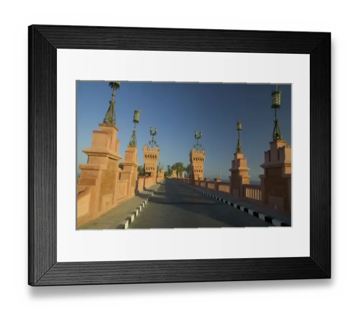 Framed Print : Bridge onto Jetty and the Jetty Lighthouse, Alexandria Egypt Framed Print : Bridge onto Jetty and the Jetty Lighthouse, Alexandria Egypt
