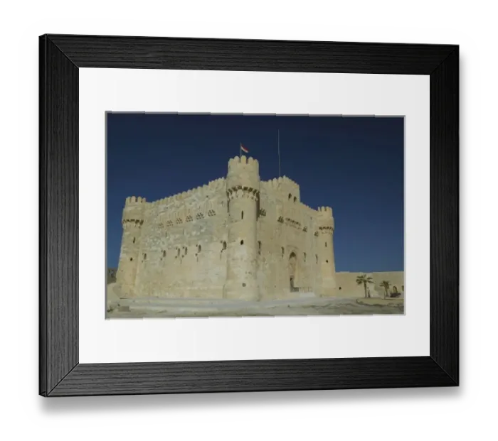 Framed Print : Fort Qu it Bey along the harbor of Alexandria and the Mediterranean Sea, Egypt Framed Print : Fort Qu it Bey along the harbor of Alexandria and the Mediterranean Sea, Egypt
