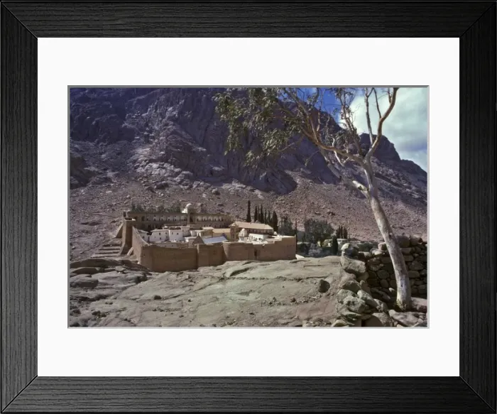Framed Print : St. Catherine Monastery near the base of Mt. Moses in the Sinai Peninsula of Egypt Framed Print : St. Catherine Monastery near the base of Mt. Moses in the Sinai Peninsula of Egypt