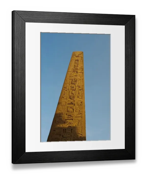 Framed Print : Egypt, Luxor. Luxor Temple