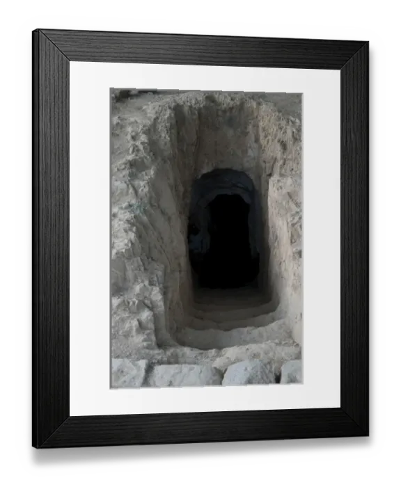 Framed Print : Ethiopia: Axum, rock-hewn burial chamber (not in Stelae Field)