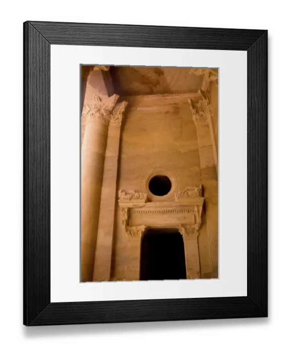 Framed Print : Jordan, Petra. Exquisite architectual sculpturing of the sandstone Treasury of Petra Framed Print : Jordan, Petra. Exquisite architectual sculpturing of the sandstone Treasury of Petra