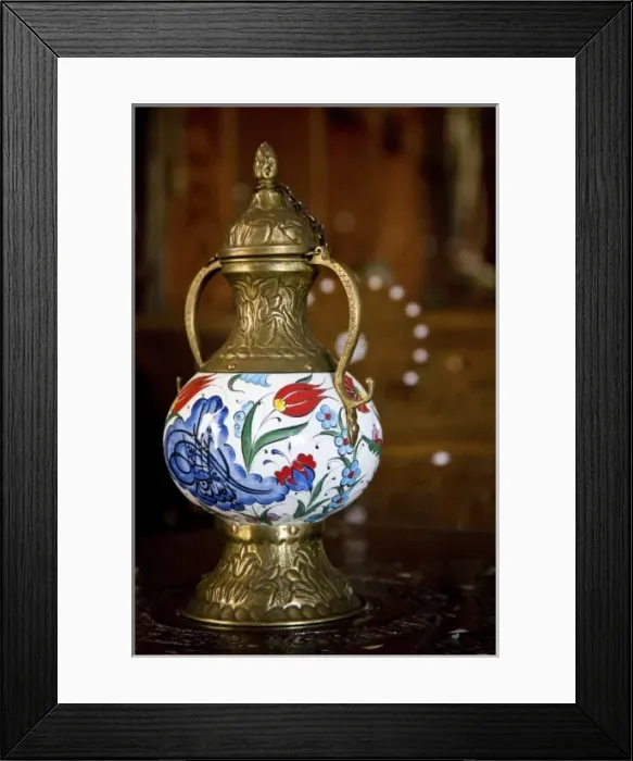 Framed Print : Jordan, Madaba. Traditional lantern